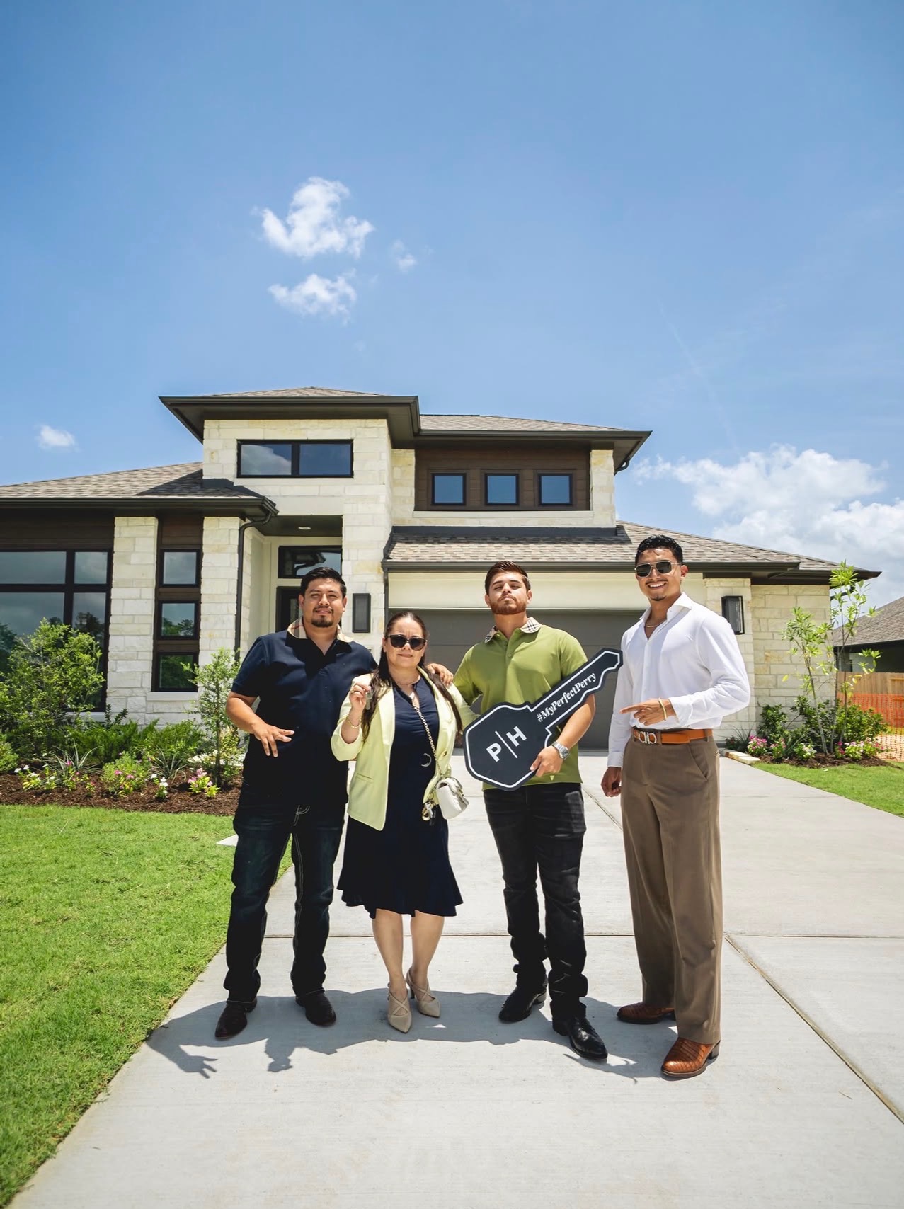 Henry with Houston homebuyers